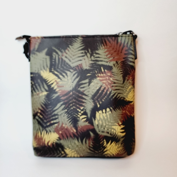 Hawaii's Finest Crossbody Fern Leaf HIFI Green Brown - Picture 10 of 11